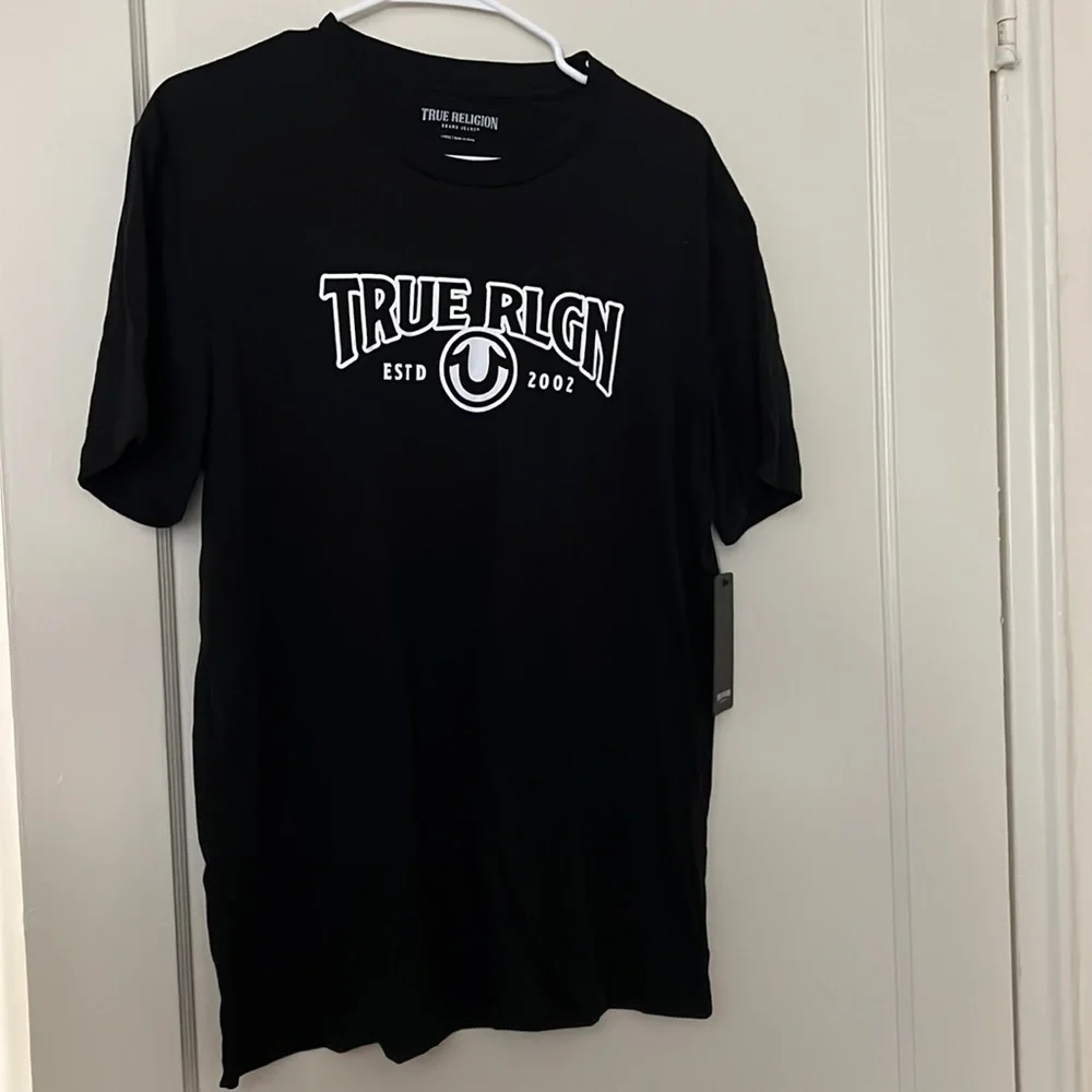 NWT true religion black tee shirt size: L